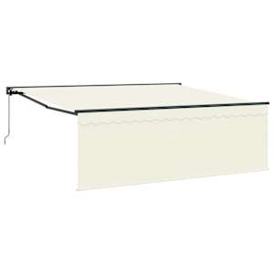 vidaXL Kokkuvolditav varikatus cream 400 &times; 300 cm