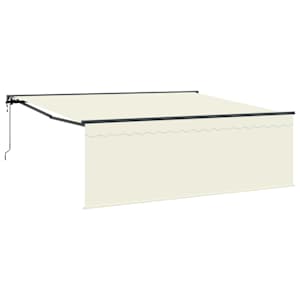 vidaXL Kokkuvolditav varikatus cream 400 &times; 300 cm