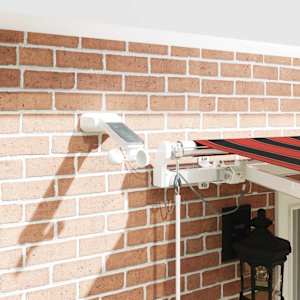 Retraktilna tenda z LED lučmi Oranžna in Rjava 400 × 300 cm - slika 4