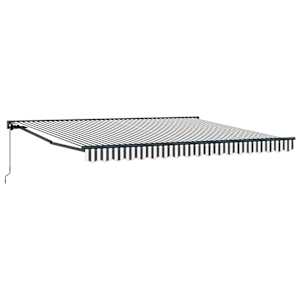 Rám markýzy Antracitová a bílá 400 × 300 cm - obrázek 2