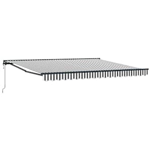 Rám markýzy Antracitová a bílá 400 × 300 cm - obrázek 2