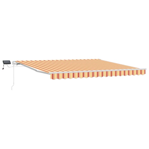 vidaXL Kokkuvolditav varikatus Kollane ja oranž 400 &times; 300 cm