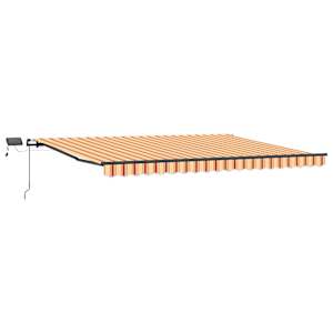vidaXL Kokkuvolditav varikatus Kollane ja oranž 400 &times; 300 cm