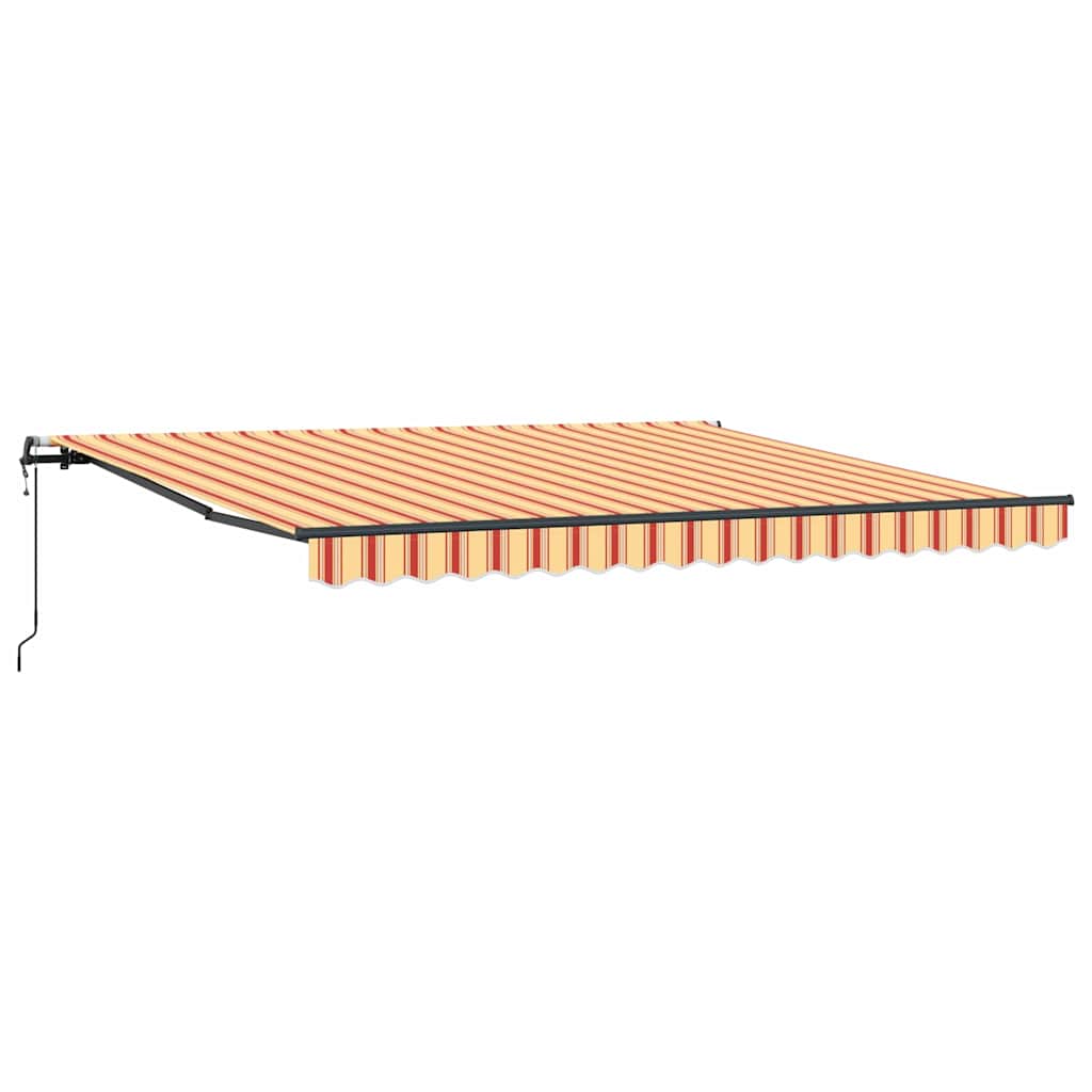 Automaattinen itsevetäytyvä markiisi Keltainen ja oranssi 400×300 cm