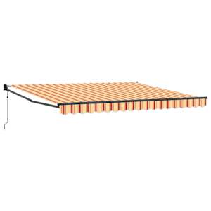 vidaXL Kokkuvolditav varikatus Kollane ja oranž 400 &times; 300 cm