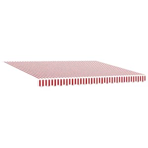 Retraktilna tenda z LED lučmi Rdeča in bela 400 × 300 cm - slika 5