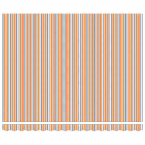 Retraktilna tenda večbarvno 400 × 300 cm blago - slika 7