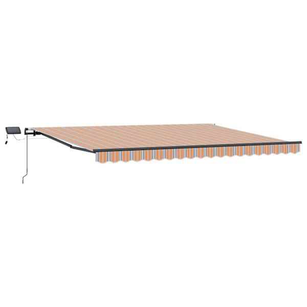 vidaXL Kokkuvolditav varikatus Mitmev&auml;rviline 400 &times; 300 cm