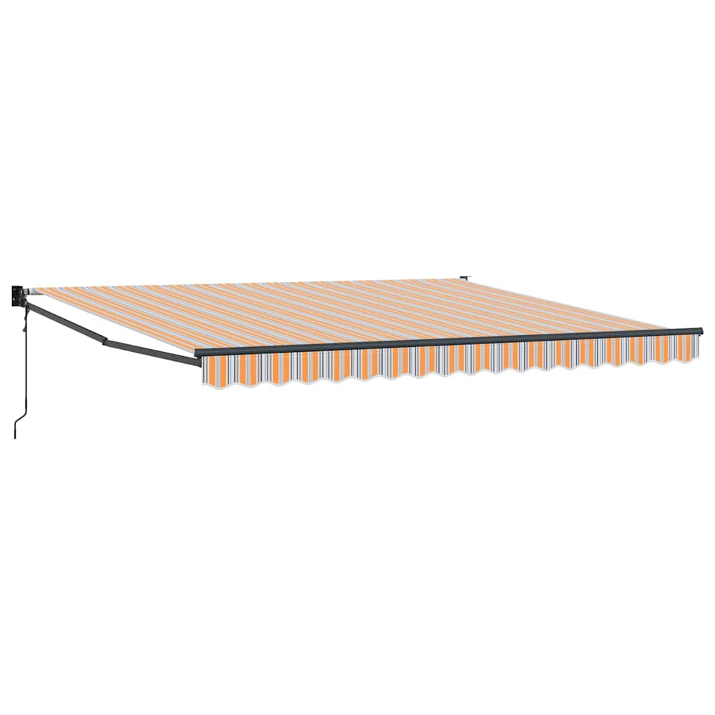 Vetoutuva markiisi Monivärinen 400×300 cm Kangas