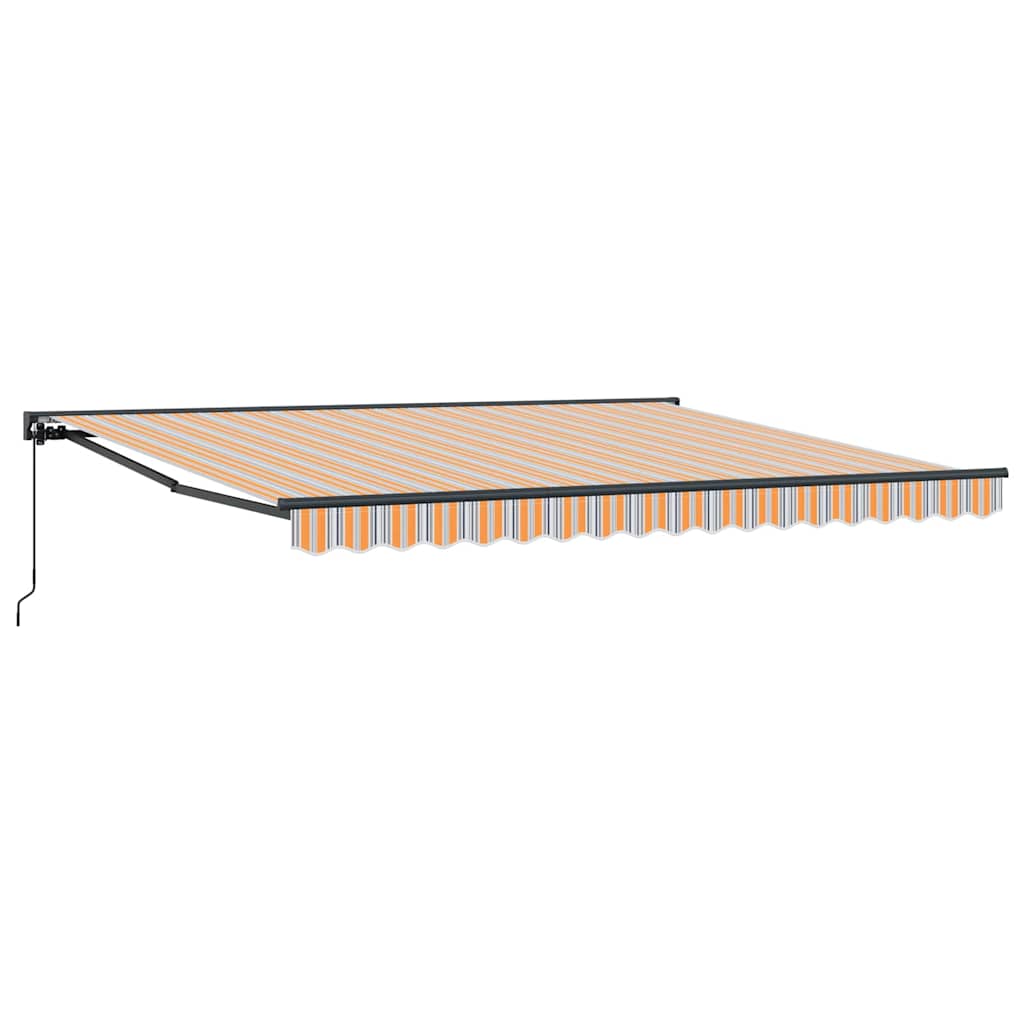 Vetoutuva markiisi Merensininen 400×300 cm Metalli ja kangas