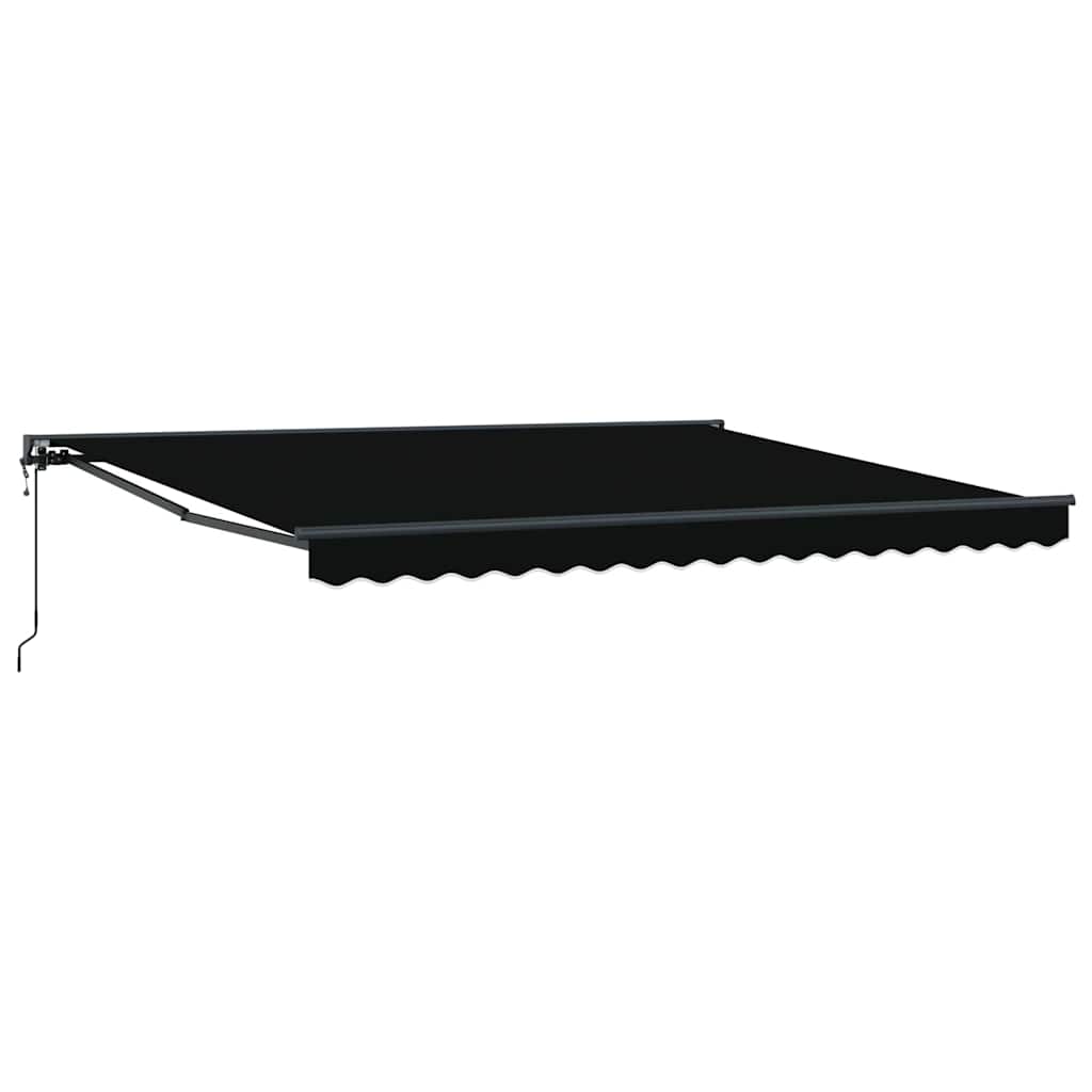 Vetoutuva markiisi Musta 400×300 cm