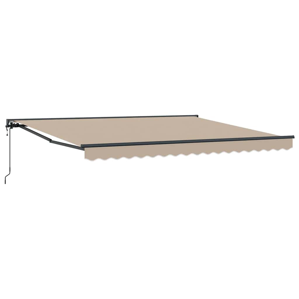 Vetoutuva markiisi Beige 400×300 cm