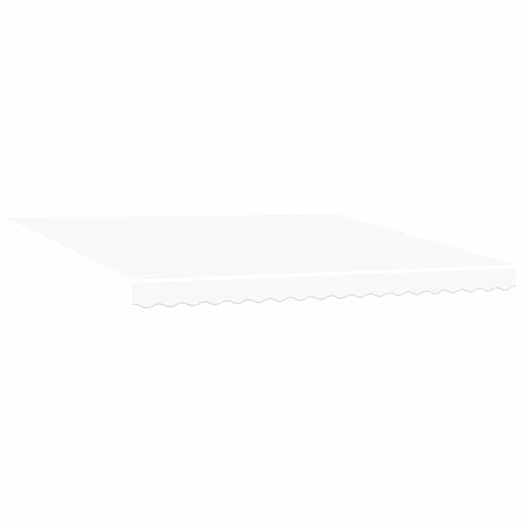 Manuaalinen Sisäänvedettävä Markiisi Valkoinen 400×300 cm, vidaXL  4×3 m Runko Valkoinen