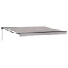 vidaXL Kailastud raam Helehall 400 &times; 300 cm Pol&uuml;ester PU-kattega