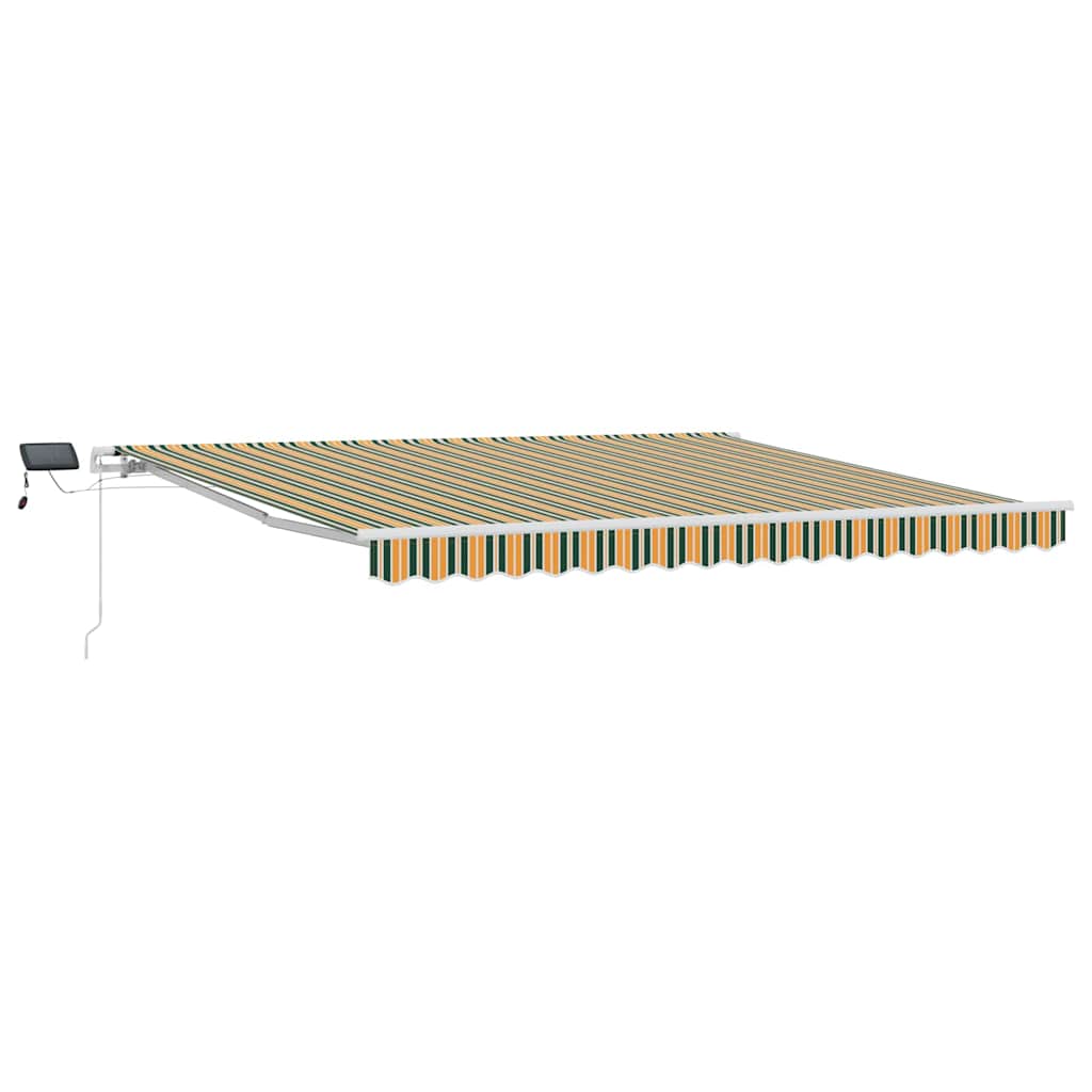 Sisäänvedettävä markiisi with Vihreä ja keltainen 400 × 300 cm