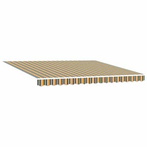 Retraktilna tenda z LED lučmi Zelena in rumena 400 × 300 cm - slika 6