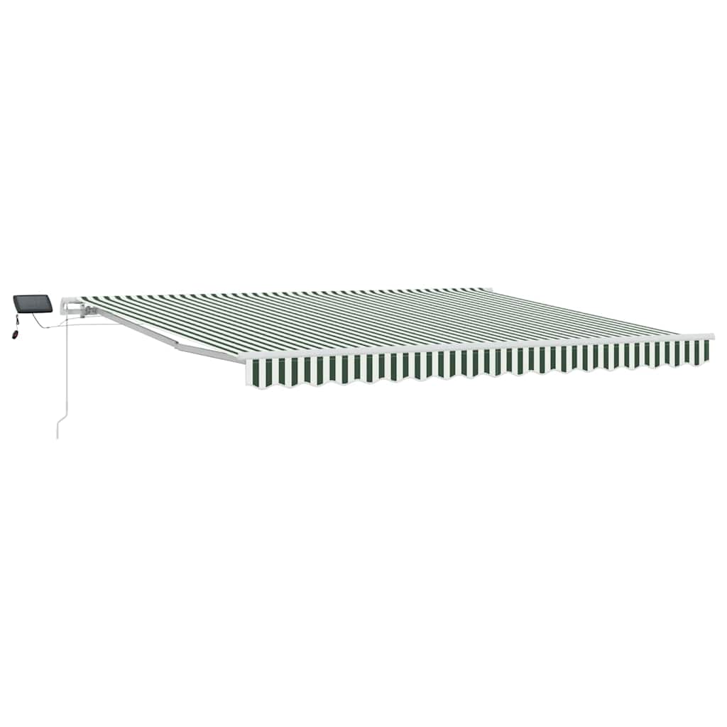 Sisäänvedettävä markiisi with Vihreä ja valkoinen 400 × 300 cm