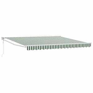 Elektrická Retrakční markýza Zelená 400 × 300 cm - obrázek 2