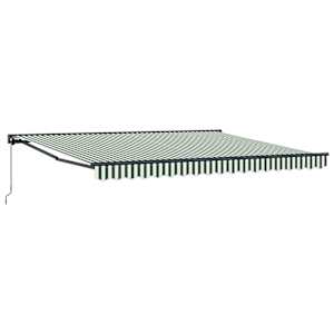 Budsorovatelné zastřešení Zelená a bílá 400 × 300 cm - obrázek 2