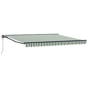 Rám markýzy Zelená a bílá 400 × 300 cm - obrázek 2