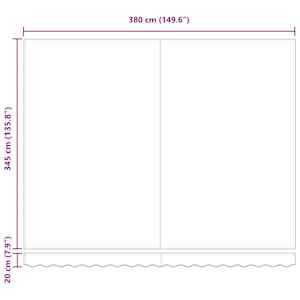Stahovací markýza oranžová a hnědá 400 × 350 cm - obrázek 11