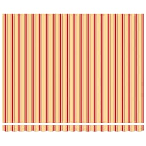 Stahovací markýza Žlutá a oranžová 400 × 350 cm Látka a hliník - obrázek 6