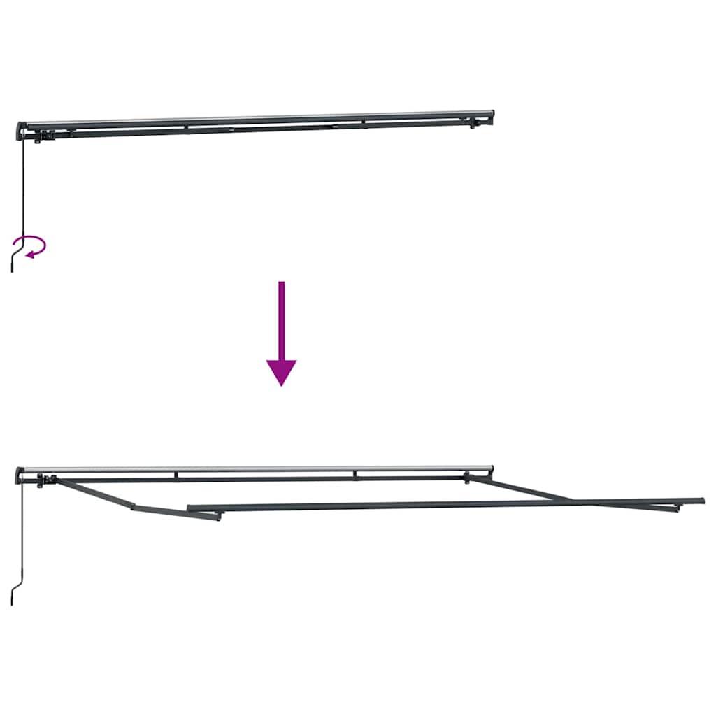 Uitschuifbare luifel Meerkleurig 400 × 350 cm image 9