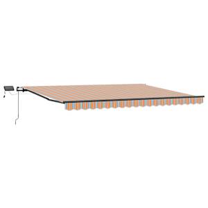 vidaXL Kokkuvolditav varikatus Mitmev&auml;rviline 400 &times; 350 cm