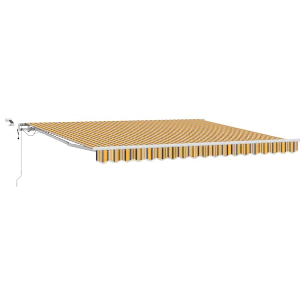 vidaXL Kokkuvolditav varikatus Mitmev&auml;rviline 400 &times; 350 cm Pol&uuml;ester