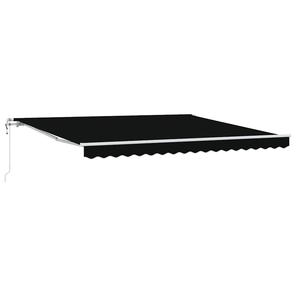 Sisäänvedettävä markiisi Musta 400 × 350 cm Musta