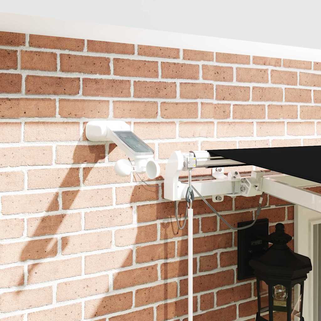 Inklapbaar Zonnescherm Zwart 400 × 350 cm Polyester en Metaal image 4