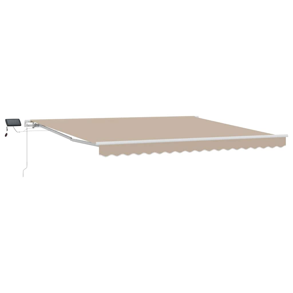 Sisäänvedettävä Markiisi with Beige 400 × 350 cm Beige