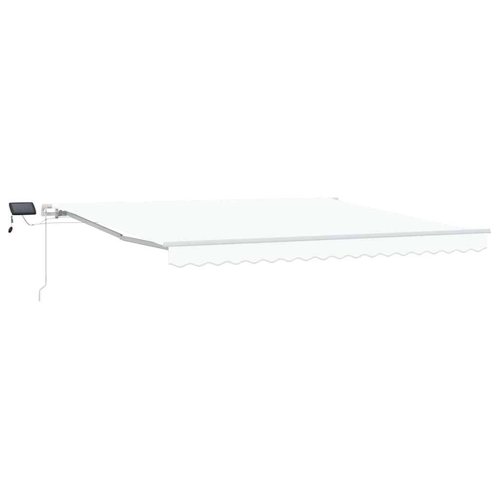 Sisäänvedettävä markiisi with Valkoinen 400 × 350 cm Valkoinen