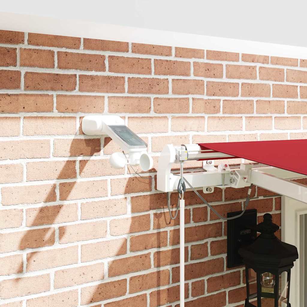 Inklapbaar Zonnescherm Rood 400 × 350 cm Polyester en Metaal image 4