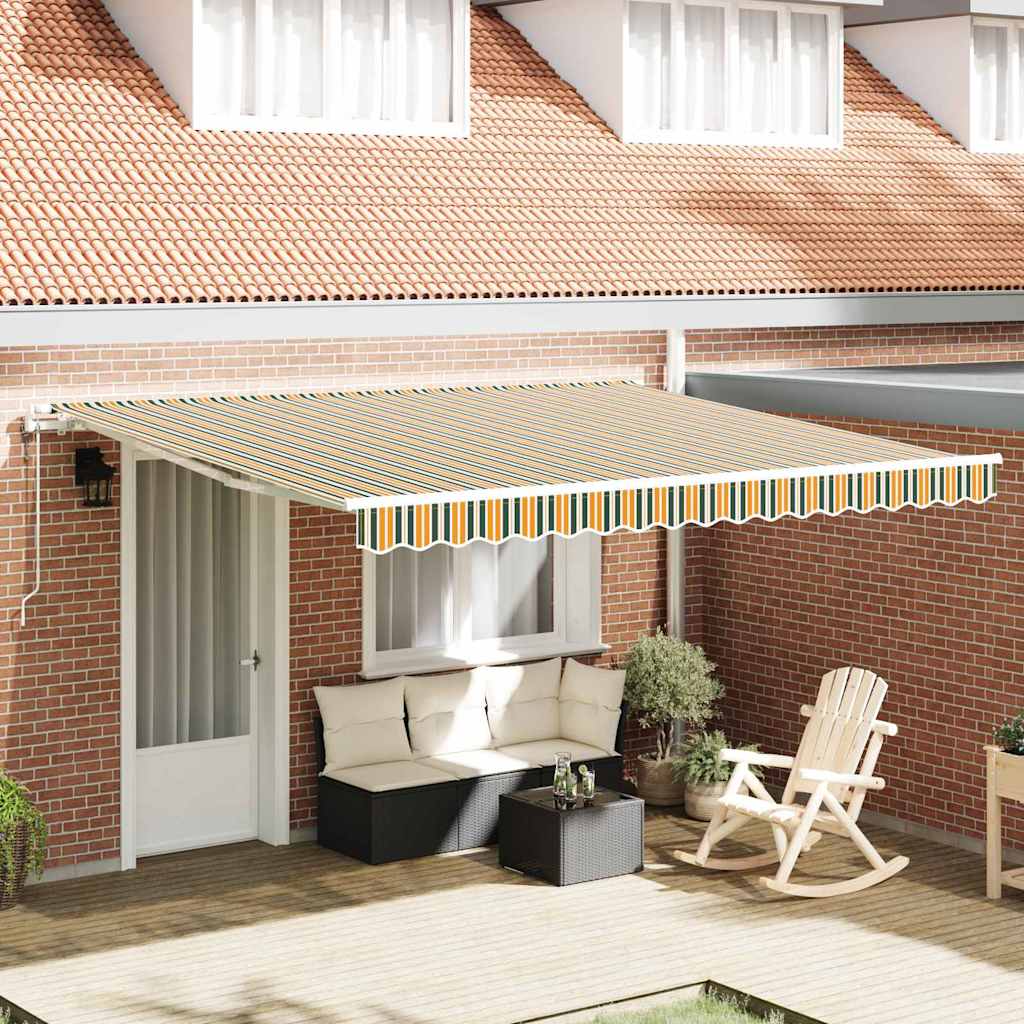 Varikatus Roheline ja kollane 400 × 350 cm Roheline ja kollane