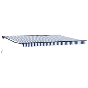 Rám markýzy Modrá a bílá 450 × 300 cm - obrázek 2