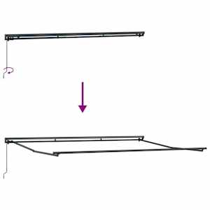 Rám markýzy Modrá a bílá 450 × 300 cm - obrázek 9