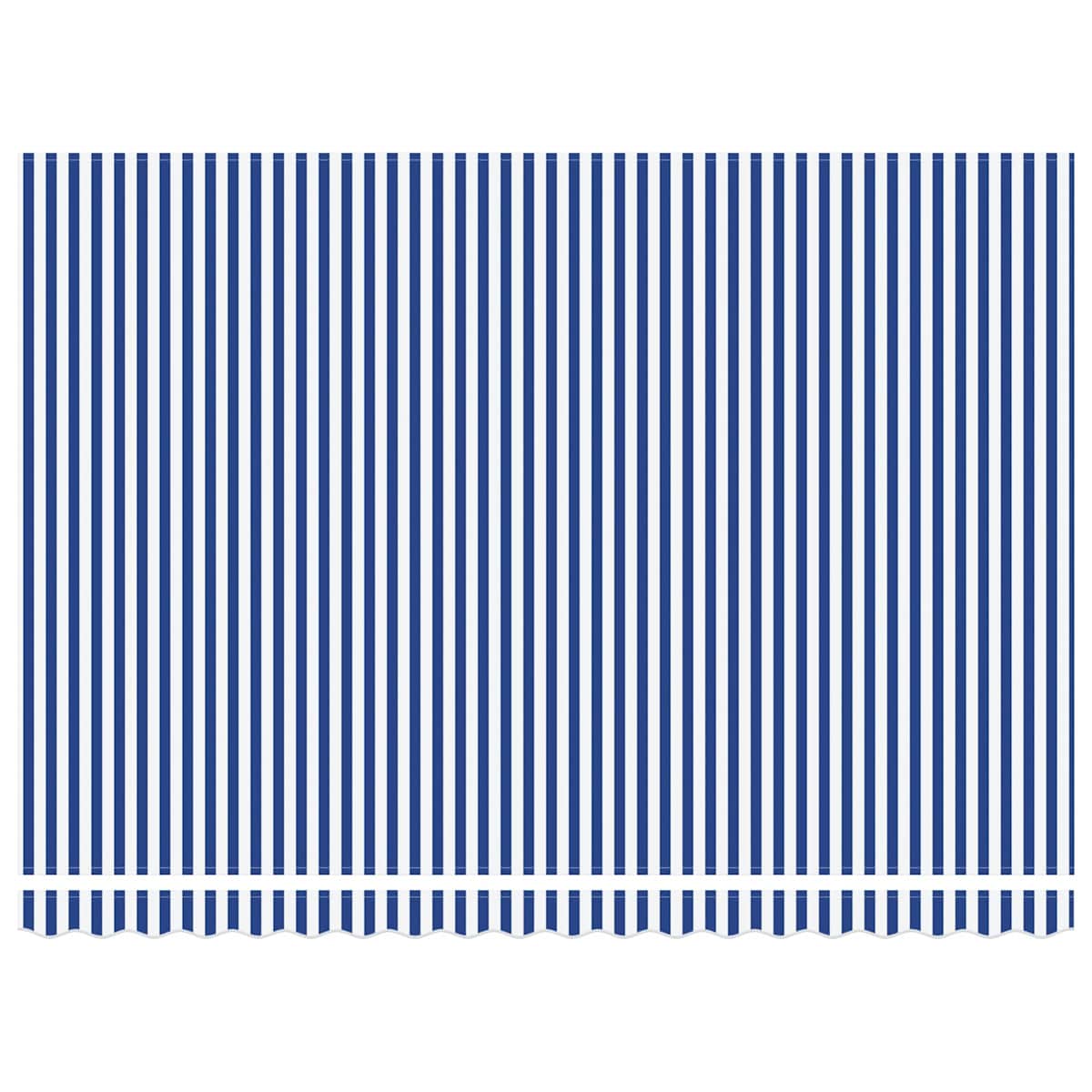 Udtrækkelig markise Blå og Hvid 400 × 300 cm - Billede 8