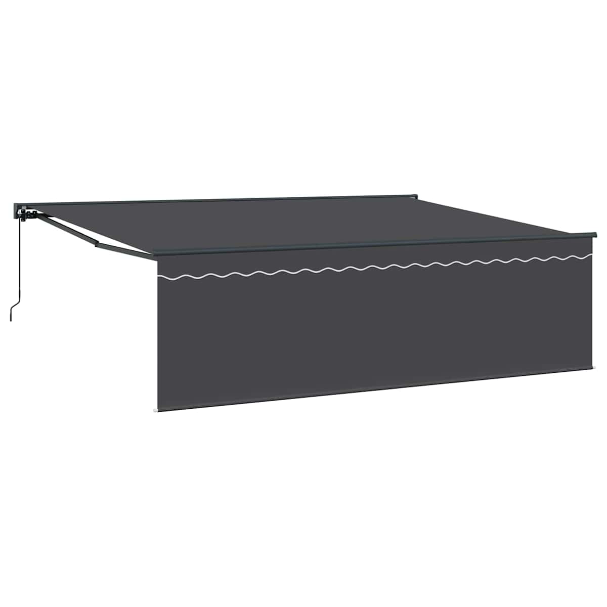 Udtrækkelig markise Antracit 450 × 300 cm - Billede 2