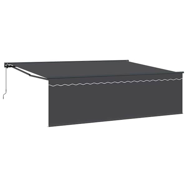 vidaXL Kokkuvolditav varikatus Antratsiit 450 &times; 300 cm