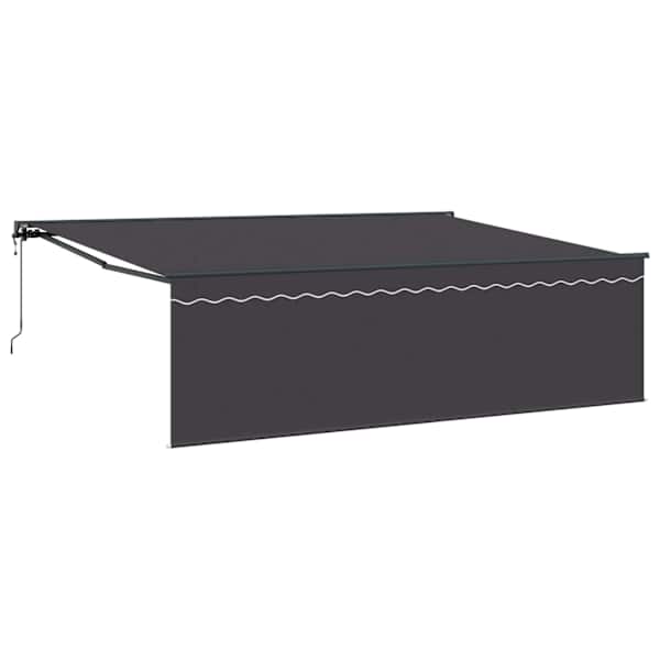 vidaXL Kokkuvolditav varikatus Antratsiit 450 &times; 350 cm