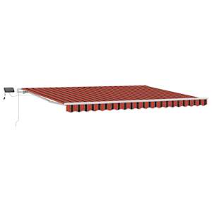 vidaXL Kokkuvolditav varikatus oranž ja pruun 450 &times; 300 cm