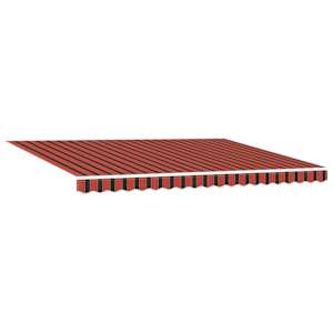 Stahovací markýza oranžová a hnědá 450 × 300 cm Látka a hliník - obrázek 5