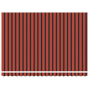 Stahovací markýza oranžová a hnědá 450 × 300 cm Látka a hliník - obrázek 7