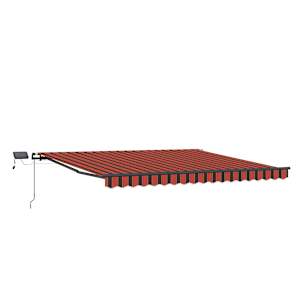 vidaXL Kokkuvolditav varikatus oranž ja pruun 450 &times; 300 cm