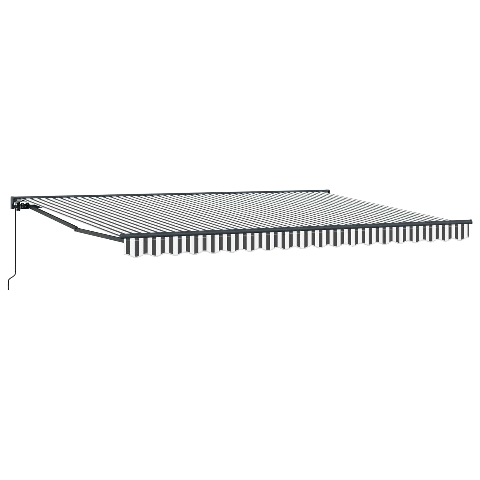 vidaXL Rám markízy Antracitová a biela 450 × 300 cm