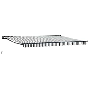 Rám markýzy Antracitová a bílá 450 × 300 cm - obrázek 2