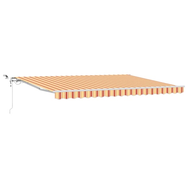vidaXL Kokkuvolditav varikatus Kollane ja oranž 450 &times; 300 cm Pol&uuml;ester