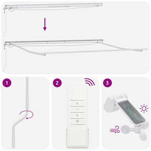 Retraktilna tenda z LED lučmi Rumena in oranžna 450 × 300 cm - slika 13