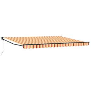 vidaXL Kokkuvolditav varikatus Kollane ja oranž 450 x 300 x 165 cm